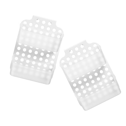 VALICLUD 2pcs Badezimmersaugspeicher Box Doppelschicht Dusch Organizer Klebebechregal Für Badezimmer Wandlager Für Handtücher Badebälle von VALICLUD