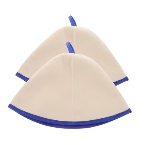 VALICLUD 2stücke Sauna Hut Aus Dickem Wollfilz Für Männer Und Frauen Schutz Für Kopf Und Haare Sauna Und Dampfbad Langlebige Filzkappe Badaccessoires von VALICLUD