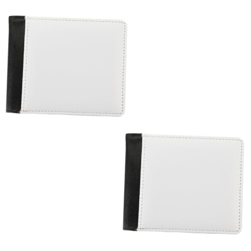 VALICLUD 2St Brieftasche mit Wärmeübertragung kreditkarten schutzhülle kreditkartenhülle Credit Card Holder kleingeldbeutel leer Geldbörse Kosmetiktasche Visitenkarte Mann Magnet PU-Leder von VALICLUD