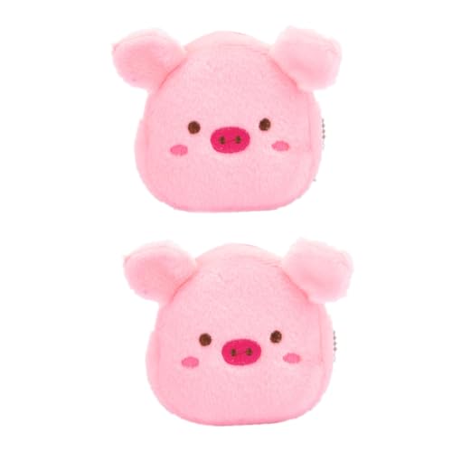 VALICLUD 2stücke Plüsch Geldbeutel Für Münzen Und Karten Süße Aufbewahrungstaschen Für Schlüssel Und Kleinigkeiten Für Schule Büro Und Unterwegs Design von VALICLUD