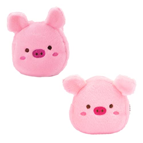 VALICLUD 2st Geldbörse Kleingeldhalter Mini-münzbeutel Tragbare Münztaschen Kinder Wechseln Beutel Schlüsseletui Kleine Wechseltasche Geldbeutel Zum Wechseln Von Tieren Rosa Plüsch von VALICLUD