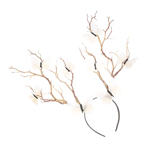 VALICLUD 2st Halloween-stirnband Hirschgeweih-kostüm Hirsch Kostüm Für Damen Tierische Stirnbänder Halloween-requisiten Schmetterlinge Haarband Haarbänder Für Weihnachtsfeiern Plastik Weiß VALICLUD 2st Halloween-stirnband Hirschgeweih-kostüm Hirsch Kostüm Für Damen Tierische Stirnbänder Halloween-requisiten Schmetterlinge Haarband Haarbänder Für Weihnachtsfeiern Plastik Weiß von VALICLUD