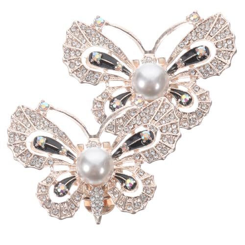 VALICLUD 2st High Heels Dekorative Schnalle Schmetterlings-schuhanhänger Schuhclips Mit Strasssteinen Hochzeitsschuhschnalle Schuhschmuck Damen Hoher Absatz Umweltschutz Zinklegierung von VALICLUD