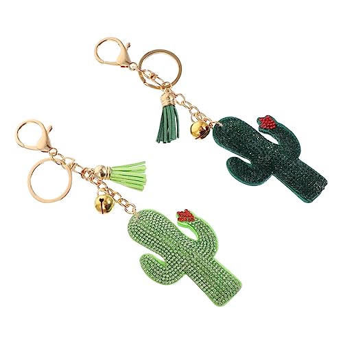 VALICLUD 2er-Pack Schlüsselanhänger mit -Strasssteinen Modische Schlüsselanhänger Taschenornamente Karabinerverschluss Zur Einfachen Befestigung von VALICLUD