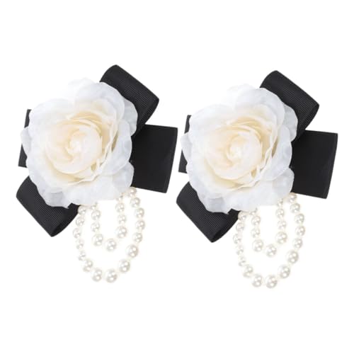 VALICLUD 2stücke Blumenbrosche Anstecknadel Elegante Blüten- Für Damen Stilvolle Dekoration Für Kleider Und Anzüge Mit Französischem Schleifen-design Gefertigt Accessoires Für von VALICLUD