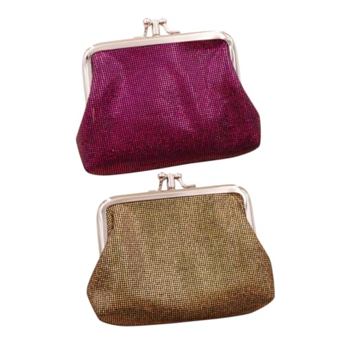 VALICLUD 2stücke Klein Damen Münzbörse Pu Leder Geldbörse Für Münzen Schmuck Kleingeld Handliche Aufbewahrung Für Taschen Stilvolles Design Für Frauen Und Mädchen von VALICLUD