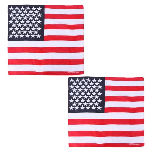 VALICLUD 2st Kleiner Quadratischer Schal National Flagge Druck Tragbare Pfeife Shell- Bedruckter Schal Kernstück Kleiner Schal Schmuck Schal Retro-kopftuch Nasen Stoff von VALICLUD