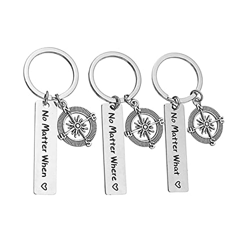 VALICLUD Einzigartiger Schlüsselanhänger Für Paare Mit Kompass-Schriftzug Als Deko- von VALICLUD