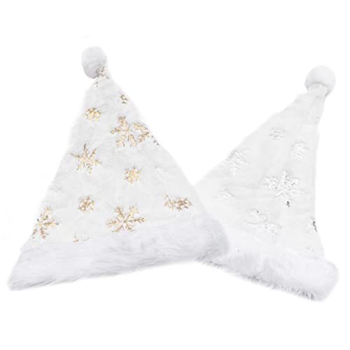 VALICLUD 2stücke Weihnachtsmütze Für Erwachsene Plüsch Häubchen Mit Kreativer Für Festliche Anlässe Party-dekoration Und Fotoshootings von VALICLUD