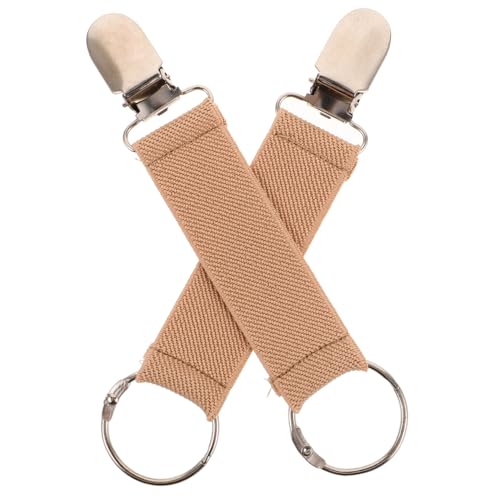 VALICLUD 2st Reisehut-clip Handschuhe Für Handschuhhalter Handschuhe Für Werkzeugtaschen Klammerhandschuhe Wintersandsäcke Schutztasche Rucksack Wasserdichtes Zubehör Khaki Zinklegierung von VALICLUD