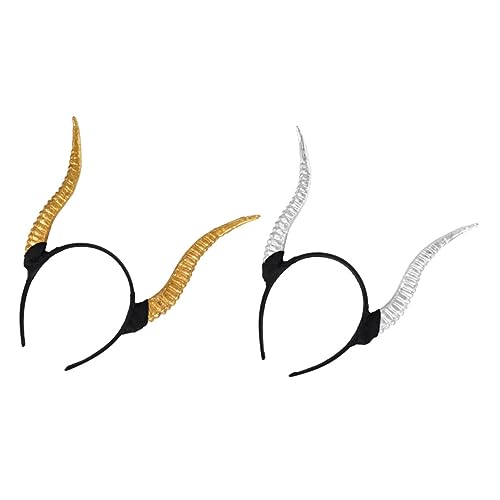 VALICLUD 2stücke Antilopenhorn Haarband Aus Kunststoff Und Harz Leicht Und Atmungsaktiv Dekoratives Haarband Für Diy-haarschmuck Schöne Kopfschmuck Für Bilder Und Fotos von VALICLUD