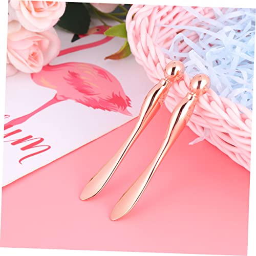 VALICLUD 2stücke Augenmassage-stick Aus Legierung Mit Löffel-ende Und Massage-ende Für Augengesicht Und Hautpflege Roségold von VALICLUD
