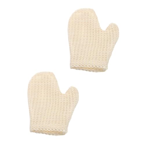 VALICLUD 2stücke Badehandschuh Peeling Handschuh Sisal Duschhandschuh Für Dusche Gewebte Badetücher Badereinigungstücher Zur Hautpflege Und Entfernung Abgestorbener Hautzellen von VALICLUD
