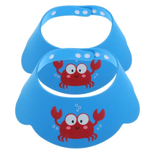 VALICLUD 2stücke Badekappe Mit Verstellbarem Design Und Niedlichem Cartoon-muster Geeignet Für Haarwäsche Baden Und Schwimmen Langlebige Silikonhaube Für Kleinkinder Und Junge Mädchen von VALICLUD