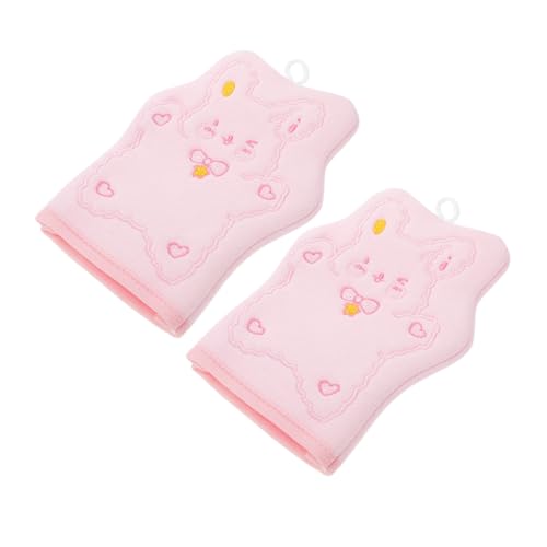 VALICLUD 2stücke Badeschrubber-handschuh Mit Tiefenpeeling Körperreinigungs-handschuh Zum Peeling Für Junge Mädchen Und Erwachsene Tragbarer Waschhandschuh Für Dusche Und Reise von VALICLUD