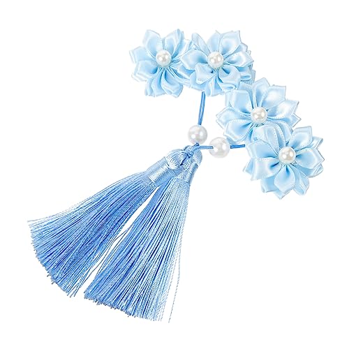 VALICLUD 2stücke Blumenhaarklammern Mit Quaste Und Blumendekor Haarspangen Für Frauen Und Mädchen Geeignet Für Hochzeiten Geburtstage Und Alltag Leicht Und Einfach Zu Tragen von VALICLUD