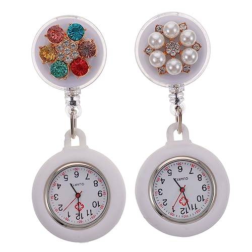 VALICLUD 2stücke Brooch Uhr Für Und Ärzte Pocket Watch Mit Anstecknadel Leicht Und Praktisch Für Arbeitsalltag Für Pflegeberufe Und Prüfungen von VALICLUD