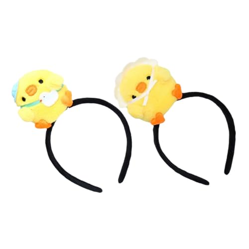 VALICLUD 2stücke Küken-stirnbänder Für Mädchen Lustiger Haar-schmuck Tier-design Weich Und Bequem Für Cosplay Und Partys von VALICLUD