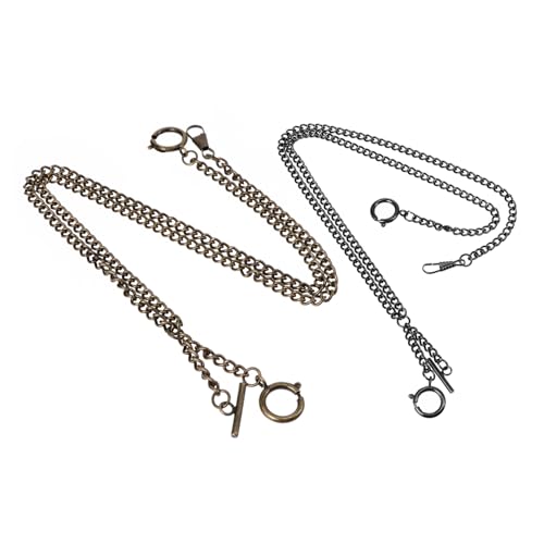 VALICLUD 2stücke Dekorative Taschenuhr Ketten Metall Geldbörse Schlüssel Anhänger Für Taschenuhr Retro Design von VALICLUD