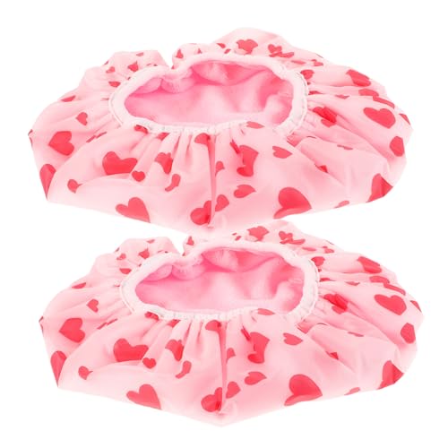 VALICLUD 2stücke Wiederverwendbare Wasserdichte Duschhaube Doppellagige Haube Für Langes Haar Elastische Badekappe Stylische Und Bequeme Duschhaube Für Damen Und Herren Für Haarpflege von VALICLUD