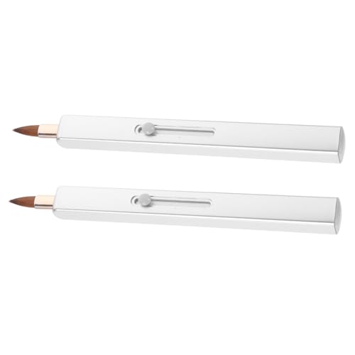 VALICLUD 2stücke Einziehbarer Lippenpinsel Lipgloss Applikator Werkzeug Für Lippenstift Lipgloss Make-up Pinsel Mit Schutzkappe Für Frauen Kosmetikpinsel von VALICLUD