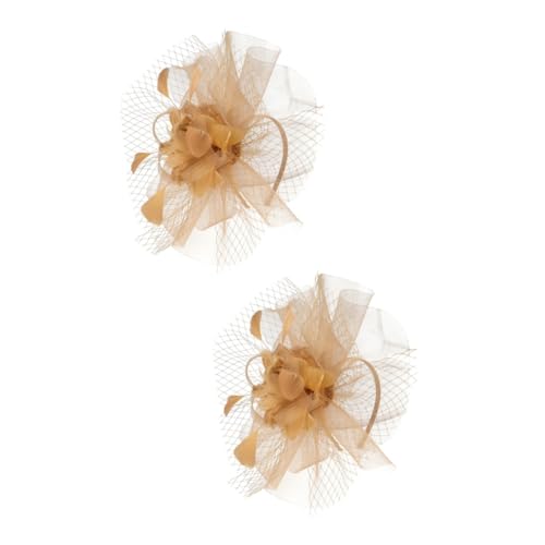 VALICLUD 2stücke Fascinator Haarschmuck Mit Netzdesign Elegantes Teeparty-accessoire Für Damen Vielseitiger Cocktail-haarklip Für Hochzeiten Und Besondere Anlässe von VALICLUD