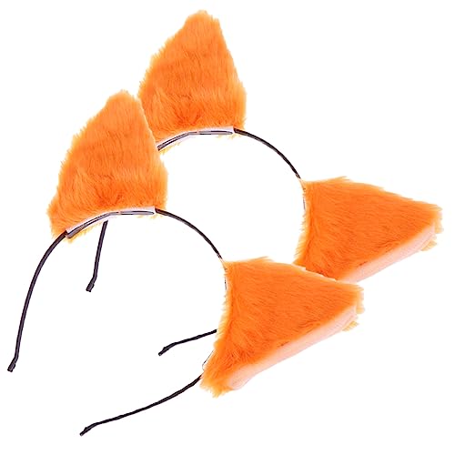 VALICLUD 2stücke Furry Katzenohren Haarreifen Für Cosplay Flauschige Tierohren Stirnbänder Für Mädchen Für Kostümpartys Karneval Und Halloween-dekoration von VALICLUD
