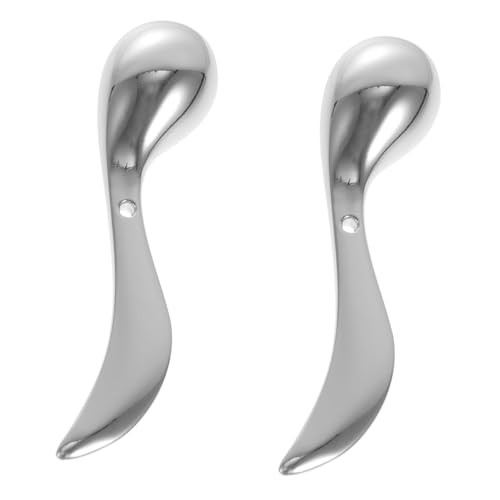 VALICLUD 2stücke Gesicht Creme Löffel Augen Werkzeug Augencreme Portionierer Schönheitspflege Tool Augenringe Reduzierer Tränensäcke Massager Langlebig von VALICLUD