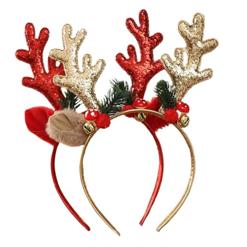 VALICLUD 2stücke Geweih Stirnband Für Weihnachten Berry Geweih Party Kopfbedeckung Weihnachts-rentiergeweih-kopfschmuck Leicht Und Angenehm Zu Tragen von VALICLUD