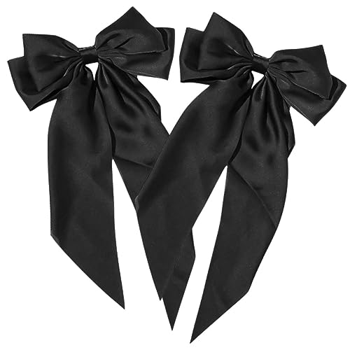 VALICLUD 2stücke Große Und Haarspangen Mit Schleife Für Damen Haarschleifen Für Mädchen Haar Clips Bogen Für Büro-outfit Und Abendkleid von VALICLUD