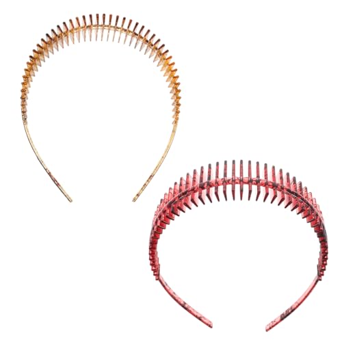 VALICLUD 2stücke Funktionsstirnband Für Damen Rutschfeste Workout-stirnbänder Haarband Zum Waschen Gesichts Stirnbänder Mit Zähnen Für Damen Haarbänder Für Frauen Slip von VALICLUD