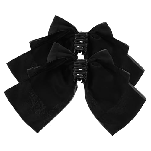 VALICLUD 2stücke Haarspange Mit Schleife Pferdeschwanz-haarspange Große Haarschleife Aus Satin Haarklammer Mit Schleife Für Damen Und Mädchen Französischer Stil Mit Langem Sicherer von VALICLUD