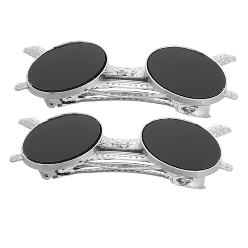 VALICLUD 2stücke Haarspangen in Sonnenbrillenform Schwarz Metallhalterung Federmechanismus Für Damen Und Mädchen Dekorative Haarspangen Haarschmuck Für Hinterkopf Geeignet Für von VALICLUD