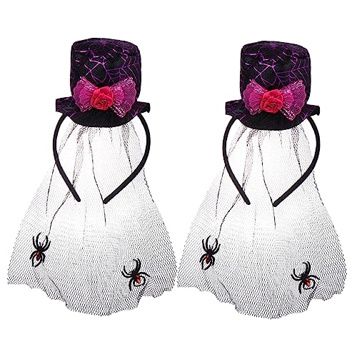 VALICLUD 2stücke Halloween Gauze Haarreif Mit Für Kostümpartys Langlebiges Leichtes Design Für Damen Für Und Cosplay-events von VALICLUD