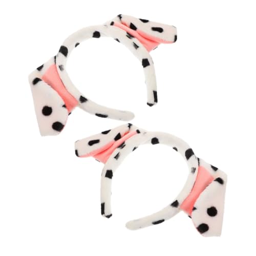 VALICLUD 2stücke Hundeohr-stirnband Aus Plüsch Für Halloween-partys Adorable Tierohren-haarreifen Für Cosplay Und Gesichtspflege Weich Und Bequem Für Kostüme Und Festliche Anlässe von VALICLUD