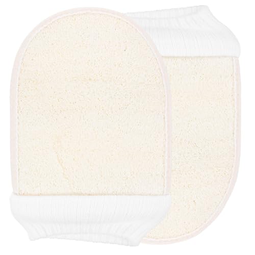 VALICLUD 2stücke Körperpeelinghandschuh Mit Luffa Entfernt Abgestorbene Hautzellen Dusch Und Badetücher Spa Tiefenreinigungs-peeling-handschuh Für Männer Und Frauen von VALICLUD