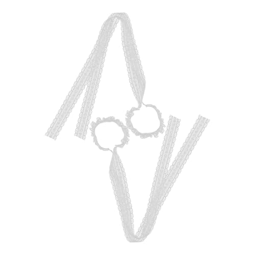 VALICLUD 2stücke Komfortable Haargummis Mit Eleganter Spitze Vielseitig Einsetzbar Für Zöpfe Und Hochsteckfrisuren Für Mädchen Frauen Festlichen Anlässen von VALICLUD