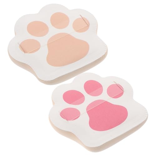 VALICLUD 2stücke Lose Puder Make-up-kissen Foundation Puff Katzenpfote Modellierpuder Schwamm Make-up-pads Foundation Pad Kleine Gesichtsschwämme Für von VALICLUD
