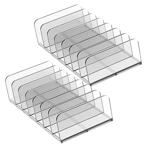 VALICLUD 2stücke Make-up Palettenhalter Desktop Lidschatten Paletten-organizer Transparent Mit Sieben Fächern Für Kosmetika Und Schminkartikel von VALICLUD