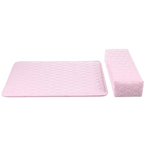 VALICLUD 2stücke Maniküre Handkissen Teiliges Rutschfestes Leder Kissen Mit Nagelmatte Für Nagelstudios Und Zuhause Für Nail Art Fans Und Professionelle Anwender von VALICLUD