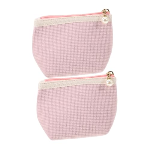 VALICLUD 2stücke Mini-Kosmetiktasche Für Damen Tragbare Reisetasche Kleine Make-up-Tasche Mit Raum Für Lippenstifte Wasserabweisendes Design Vielseitig Einsetzbar Für Reisen Und Alltag von VALICLUD