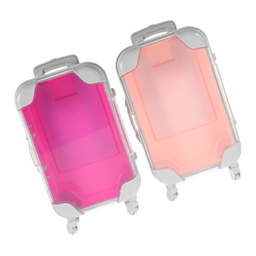 VALICLUD 2stücke Kosmetikkoffer Make-up-Tragetasche Für Damen Kleiner Reise-Make-up- Aus Strapazierfähigem Material Kompakte Aufbewahrungsbox Für Beauty-Tools von VALICLUD