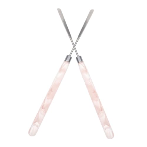 VALICLUD 2stücke Mischer-spatel Aus Metall Für Flüssige Grundierung Kosmetik-mixer Für Schaufel Zubehör Mischen Make-up Werkzeug Schönheit Haut Schaufel von VALICLUD