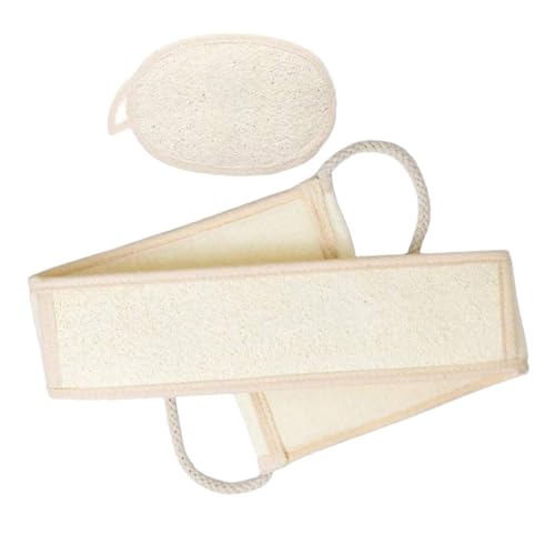 VALICLUD 2stücke Natürliches Luffa Exfolierendes Körperreinigungstool Mit Rückenkratzer Für Männer Und Frauen Wiederverwendbare Sanfte Peeling-schwämme Aus Naturfasern Für Tiefen Reinigung von VALICLUD