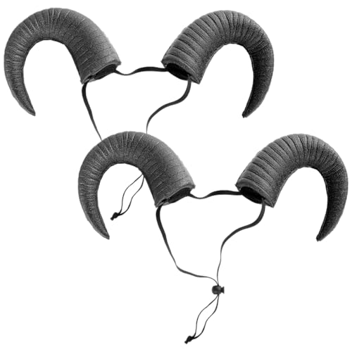VALICLUD 2stücke Ox-horn-stirnbänder Für Erwachsene Verstellbare Kopfbedeckung Für Kostüme Und Partys Für Halloween Weihnachten Geburtstagsfeiern Fotorequisiten von VALICLUD