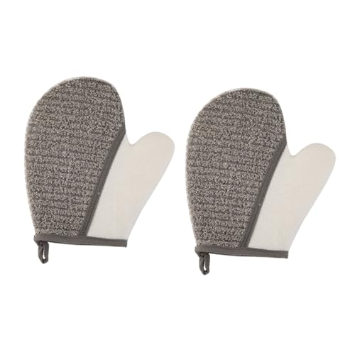 VALICLUD 2stücke Peeling Badetücher Für Haushalt Wiederverwendbare Badehandschuhe Mit Reinigungswirkung Zum Sanften Peeling Und Massieren Der Haut Für Badereinigung von VALICLUD