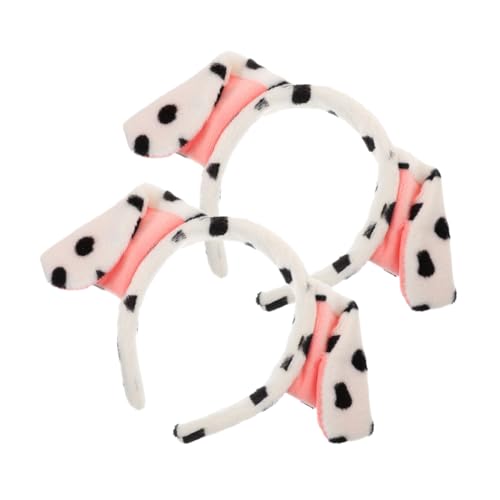 VALICLUD 2stücke Plüsch Cartoon Hund Ohren Stirnband Furry Tierhaare Haarschmuck Für Spa Gesichtsreinigung Und Kostüme Niedliches Design Für Erwachsene von VALICLUD
