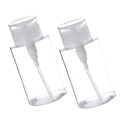VALICLUD 2stücke Pumpflasche Zum Herunterdrücken Make-up-entferner Nagelentferner Leere Unterflasche Behälter Für Saubere Flüssigkeiten Kompakt Und Tragbar Auslaufsicher Einfach Und von VALICLUD