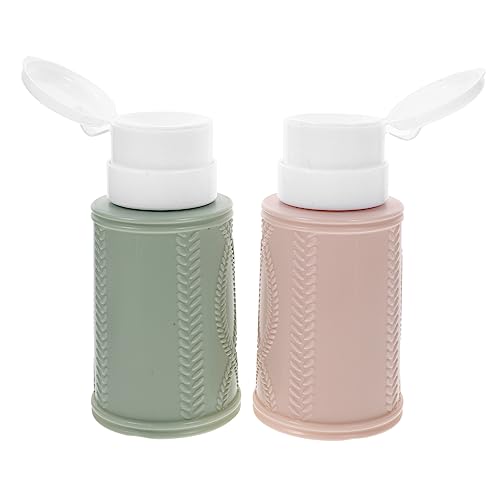 VALICLUD 2stücke Pumpflaschenspender Zum Herunterdrücken Nagellackentferner-pumpspender Nachfüllbare Reiseflaschen Make-up-entferner-spender Auslaufsicher Für Hautpflegespender von VALICLUD