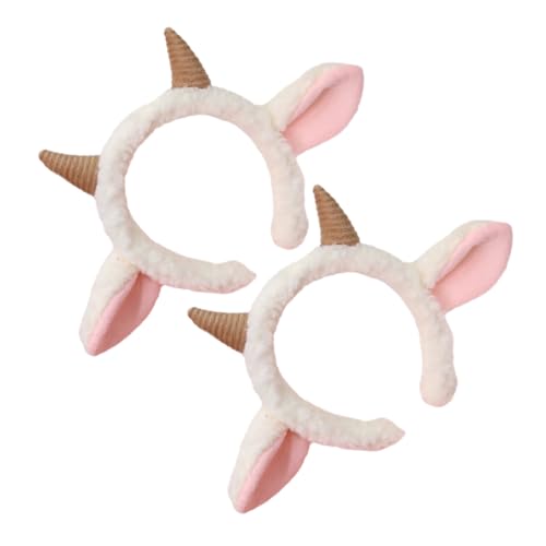 VALICLUD 2stücke Schaf Ohren Stirnband Party Kopfbedeckung Schaf Ohren Deko Stirnband Faschingszubehör Accessoire Für Feiertage von VALICLUD